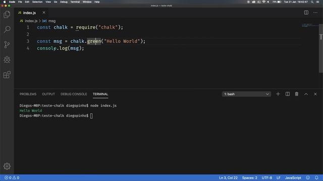Chalk - Como estilizar as mensagens do console do Node смотреть онлайн
