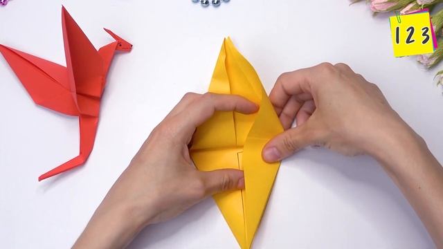 How to make an origami DRAGON - Easy paper crafts смотреть онлайн