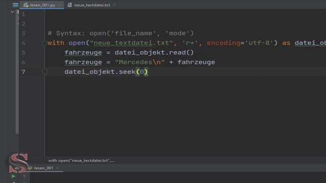 Python Grundlagen [r+ Lese. und Schreibmodus] 024 смотреть онлайн
