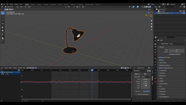 Анимация Мигающего Света | Анимация при Помощи Модификаторов | Blender смотреть онлайн