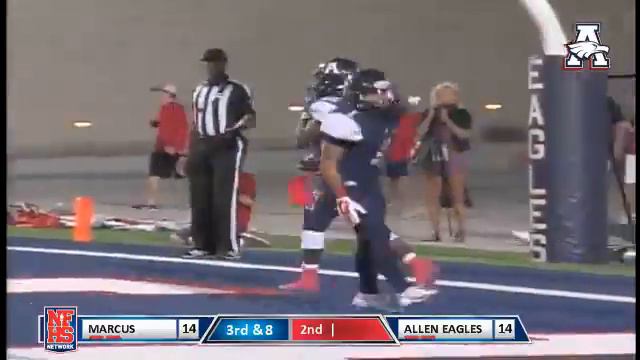 Allen 8 yd td pass from Mitchell Jonke to Kirby Bennett смотреть онлайн
