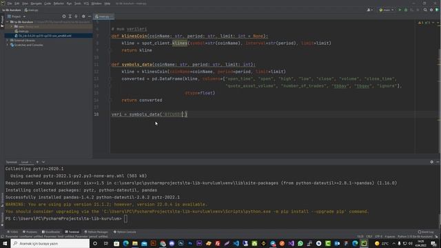 TA-Lib Kütüphanesi Sorunu Çözümü | Python ile Algo Seyri 15 смотреть онлайн