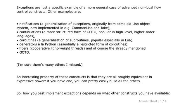 PYTHON : How are exceptions implemented under the hood? смотреть онлайн