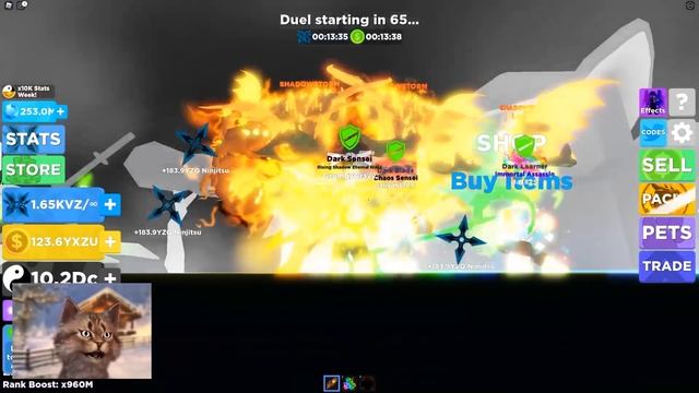 Buying The Max Rank + Full Team of ShadowStorm Pets In Roblox Ninja Legends смотреть онлайн