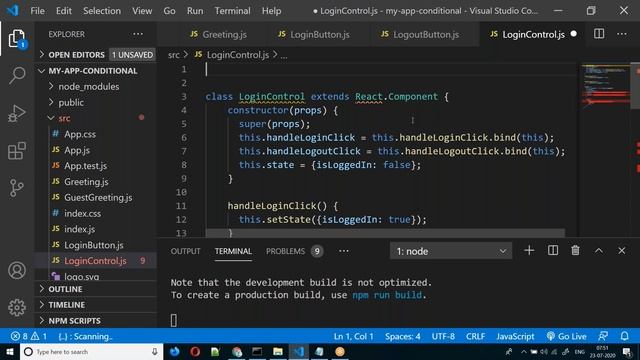 Conditional Rendering | #13 React JS Tamil Tutorial for Beginners смотреть онлайн