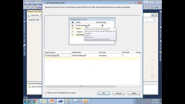 MERGE JOIN TRANSFORMATION IN SSIS | SORT TRANSFORMATION IN SSIS смотреть онлайн