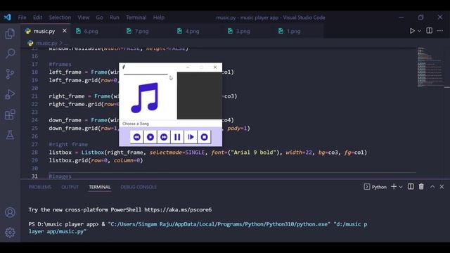 How to Build a music player using Python | Tkinter | GUI смотреть онлайн