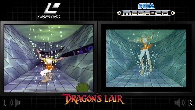Dragon's Lair | Sega CD & Arcade Laserdisc - Comparison смотреть онлайн