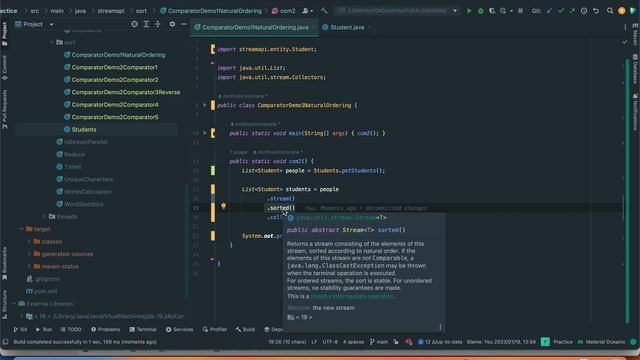 Stream API Part 14 - Sorted Natural Ordering смотреть онлайн