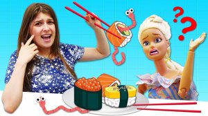 Ох уж эти куклы – Открываем с Барби японский ресторан! Игры в готовку для девочек
