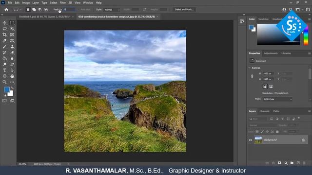 Graphic Designing (கிராபிக் டிசைனிங்) PHOTOSHOP MOVE TOOL & BASIC SELECTION TOOLS TAMIL | CLASS 3 смотреть онлайн