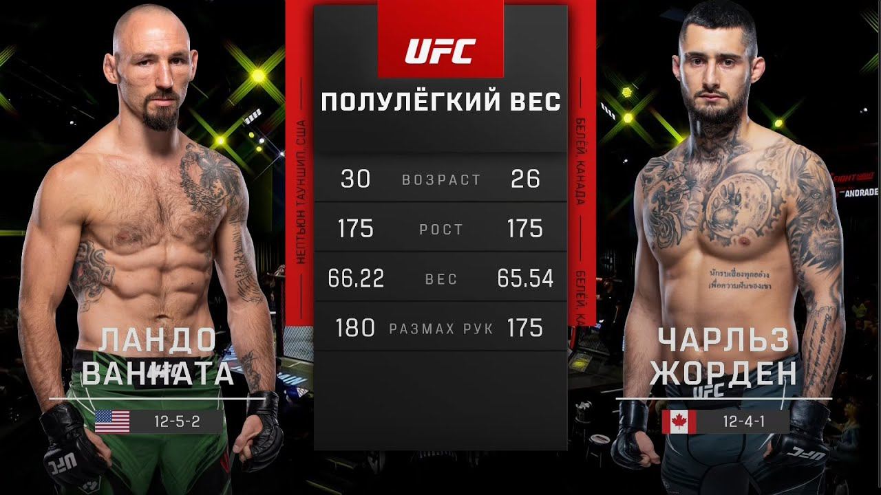 UFC Vegas 52 Лэндо Ванната vs Чарльз Журден | Обзор на Бой Ванната vs Журден | Vannata vs Jourdain смотреть онлайн
