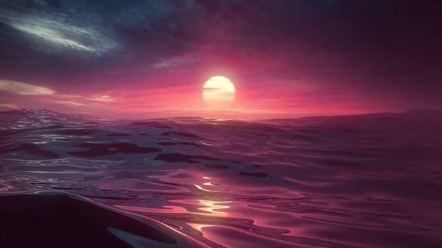 Waves at sunset (Wallpapers Engine) смотреть онлайн