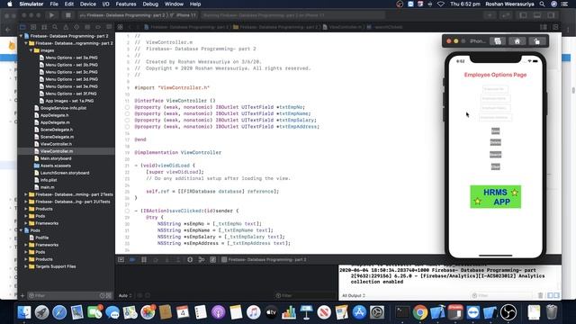 Objective C- Firebase- Realtime Database - Part 6 - Update Data смотреть онлайн