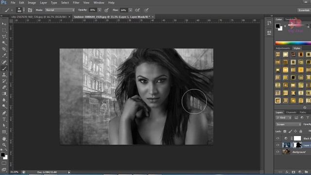 Double Exposure Effect in Photoshop | Photoshop Tutorial | Easy Photoshop Tutorial смотреть онлайн