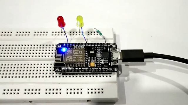 Blink External LED Using NodeMCU ESP8266 смотреть онлайн