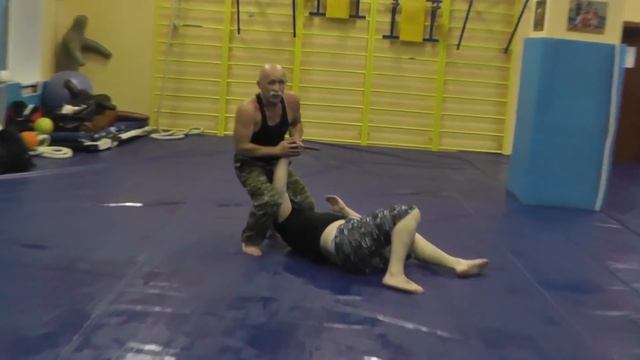 С А О Стрела  Тренировка по ножевому бою  фрагмент 2  Общие тактические вопросы