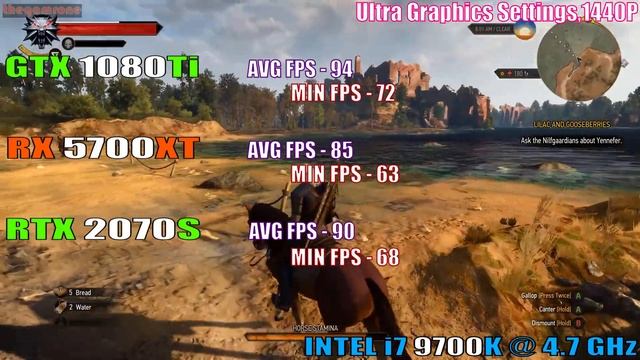GTX 1080Ti vs RX 5700XT vs RTX 2070 SUPER | INTEL i7 9700K |1440P | 2160P | смотреть онлайн
