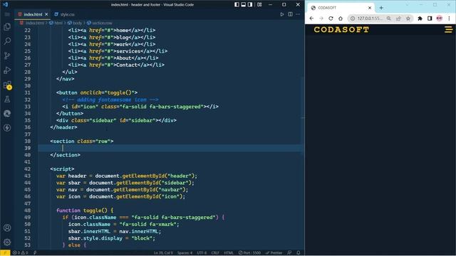 ?Header and Footer - Dark theme Responsive Website Templete @Pranjultutorials смотреть онлайн