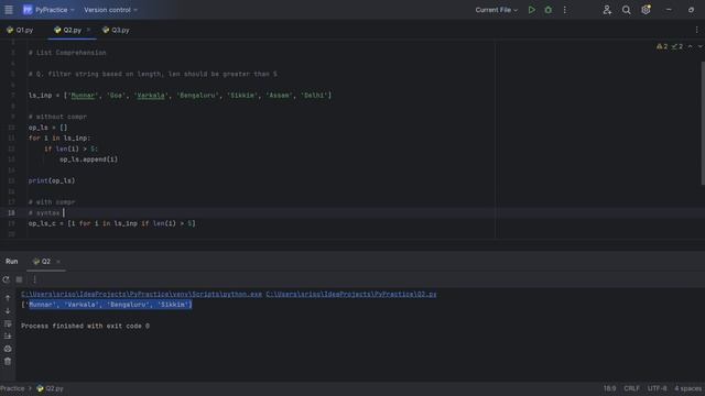List Comprehension in Python | Python Basics | Basic Practice Questions смотреть онлайн