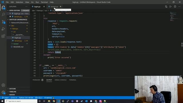 Cisco ACI Tenant using Python REST API (request) смотреть онлайн