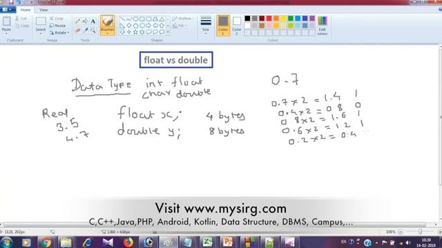 Difference between float and double in C language Hindi смотреть онлайн