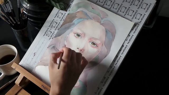 В чем отличие дорогой и дешевой акварели? | Watercolor painting | Sergey Zinovkin смотреть онлайн