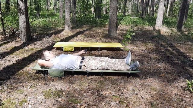 Туристическая раскладушка ⛺ Кровать складная кемпинговая ультралёгкая 2кг ? Обзор смотреть онлайн