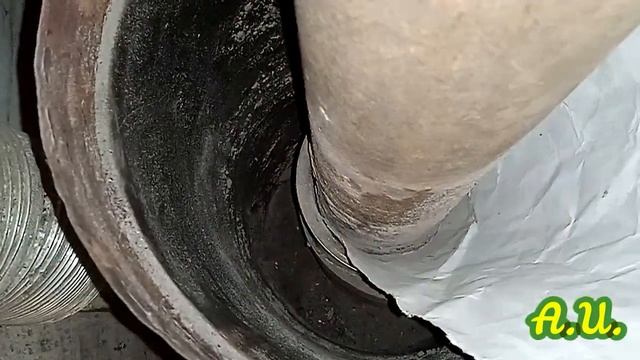 Бюджетное утепление райзера в печи "Галаганка-2". Бункерная ракета печь. смотреть онлайн