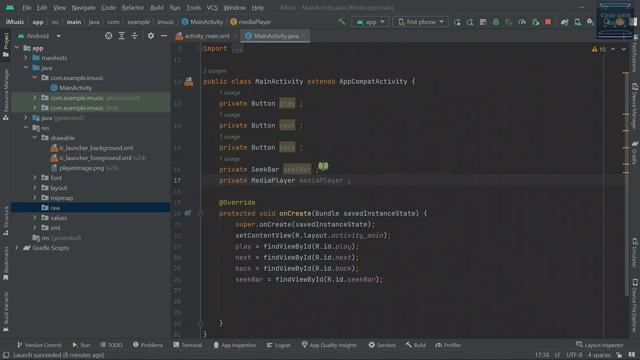 Simple Music App for Beginner || Media Player App in Android Studio || Media Player aap for Beginne смотреть онлайн