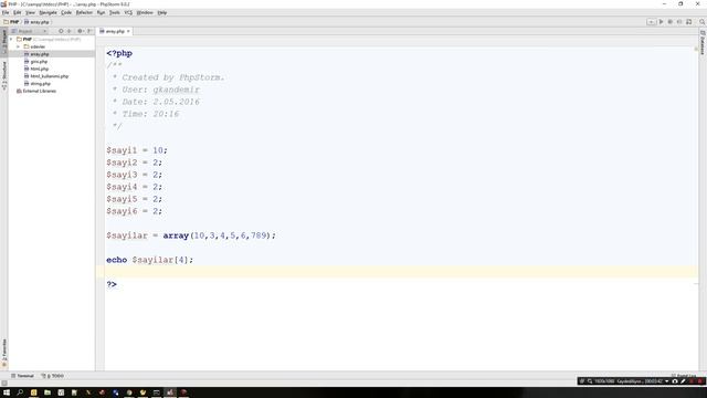 PHP Eğitim Part 7 Dizi değişkenleri смотреть онлайн