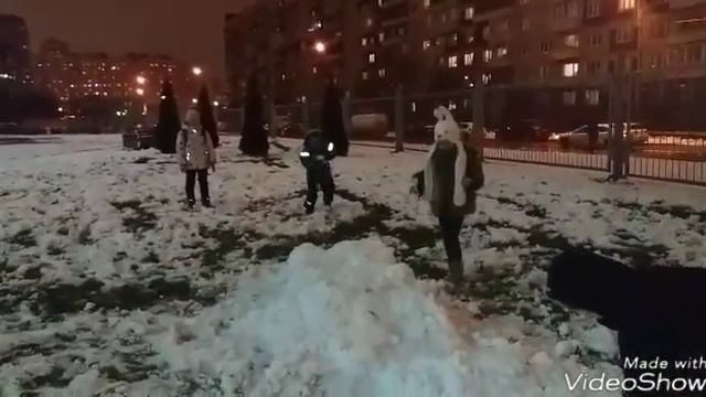 Сальто в снег! Паркур зимой часть 1...