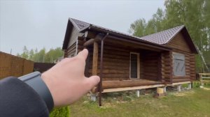 Отделка сруба дома 7x10 метров с шикарой колеровкой | «Русский Сруб»