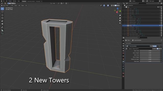 Procedural Buildings v1.4 With Geometry Nodes [Blender 3.0] смотреть онлайн