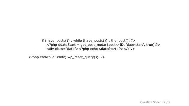 HTML : How to order wordpress posts by a custom field date? смотреть онлайн