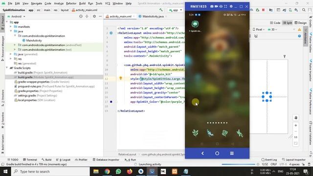 Animation in Android Studio | Animation | Android Animation Tutorial | Spinkit Android | Tutorial смотреть онлайн