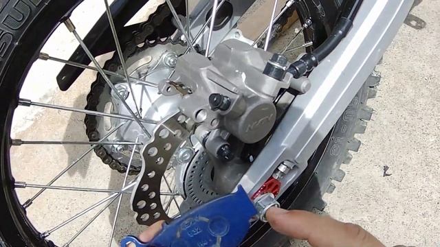 How To Easily Change Brake Pads On A Honda CRF300 And CRF250 Motorcycle.