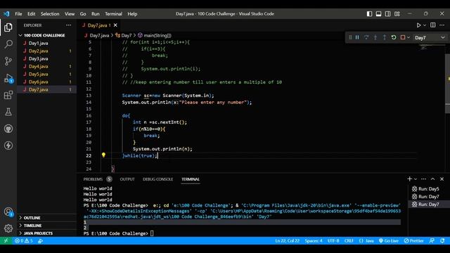 Day 7 of Mastering Java - Unleashing the 'do-while' Loop, Break, and Continue Statements смотреть онлайн