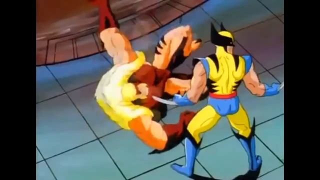 Wolverine Vs Sabretooth | X-MEN | 90s Cartoon