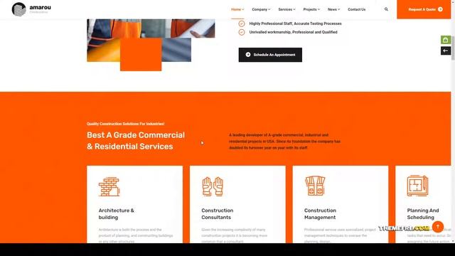 Amarou - Construction and Architecture WordPress Theme corporate building China смотреть онлайн