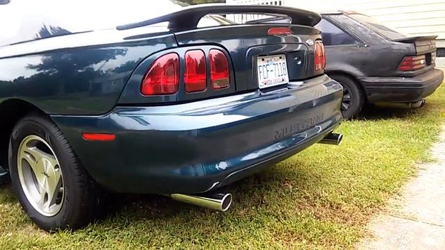 97 V6 Mustang With Flowmaster 10s And 3inch Tips