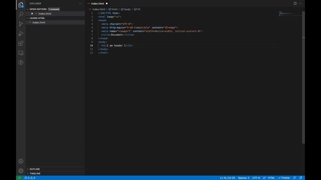 HTML для начинающих. Урок 2: Организация рабочего места. Вывод текстовых блоков смотреть онлайн