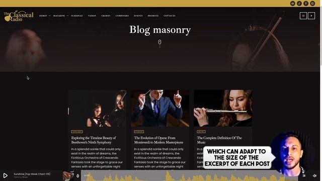 Classical Music radio station template for WordPress смотреть онлайн