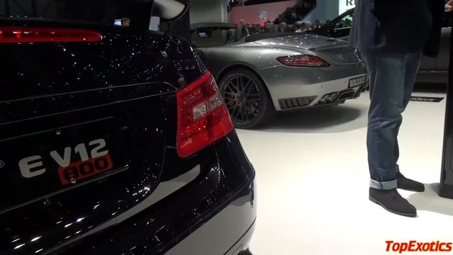 Brabus EV12 Cabriolet "Black Baron" - 2012 Geneva Motor Show смотреть онлайн