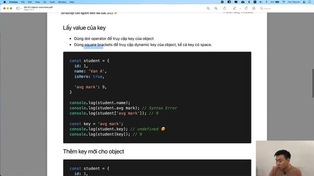 Javascript: 08-01 Tổng quan về object смотреть онлайн