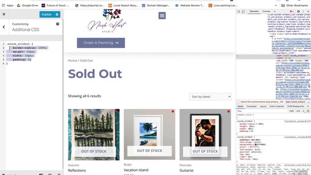 How to Change the WooCommerce Out of Stock Badge to a Red Dot - Great for the Art World! смотреть онлайн