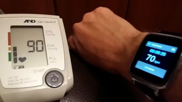 OUKITEL A28 сравнение датчика пульса с тонометром, тест 3 смотреть онлайн
