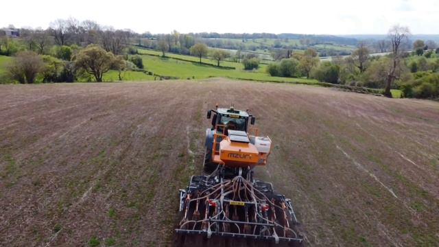 Sowing oats peas and vetch into clover stubble смотреть онлайн