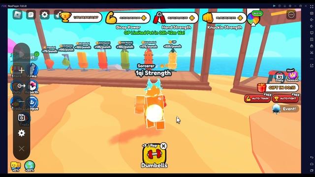 ✨УСПЕЙ! БАГ НА ТЕЛЕФОНЕ ДЛЯ БЫСТРОГО ФАРМА?БОССОВ В Arm Wrestle Simulator В РОБЛОКС! ROBLOX смотреть онлайн