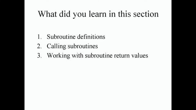 Perl Programming - Working with Subroutines outro смотреть онлайн